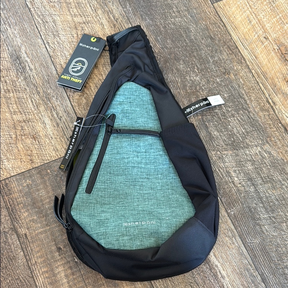 Sherpani Black and Teal Belt Bag